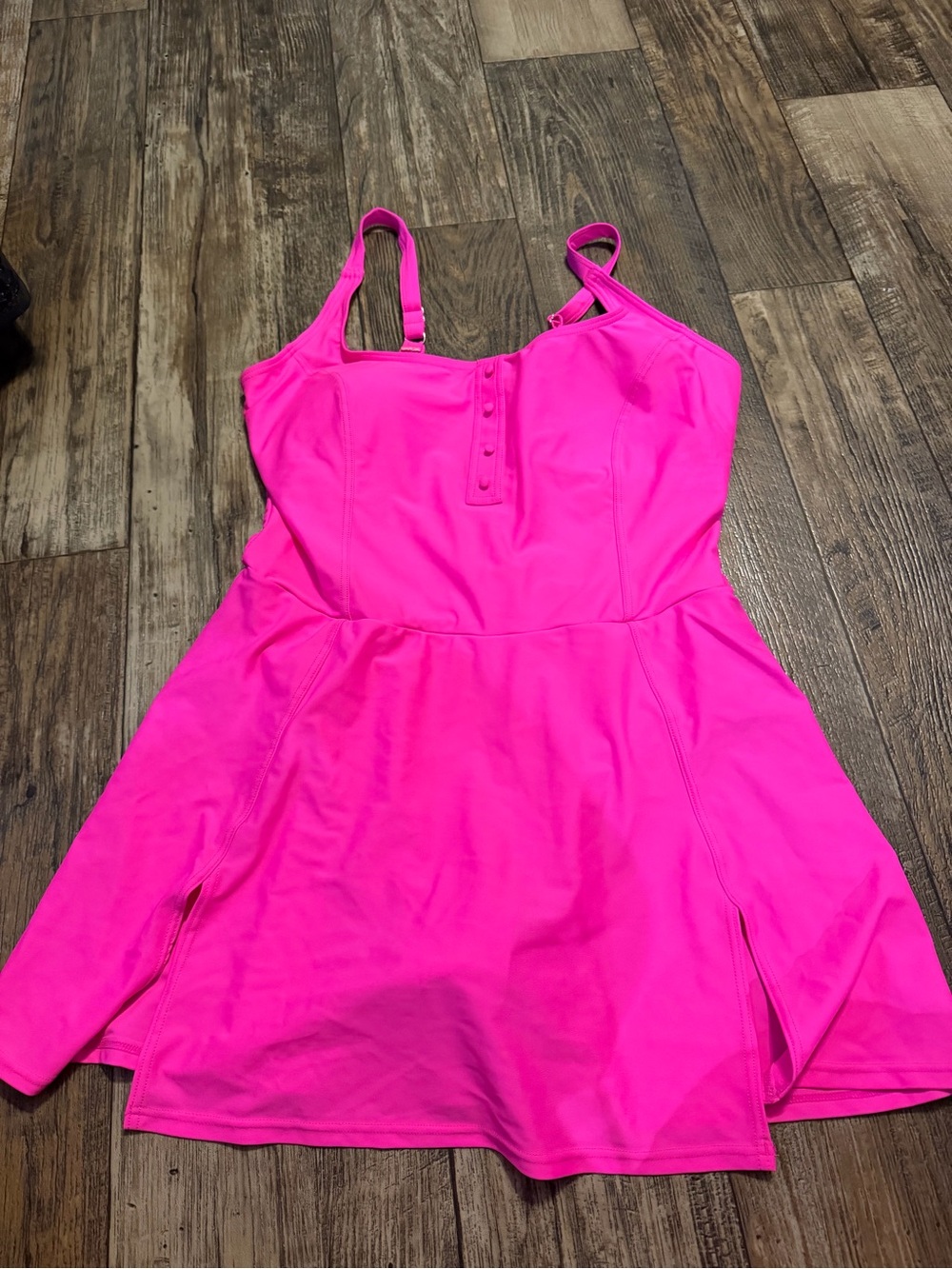 white birch Hot Pink One-Piece Swim Dress